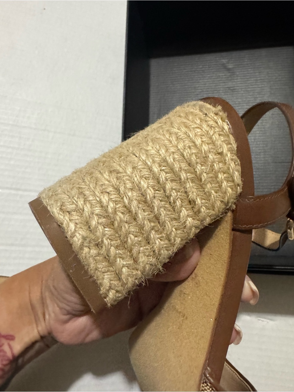 Coach Maddie Signature brown Canvas Slingback Sandals size 9.5 - Picture 5 of 16